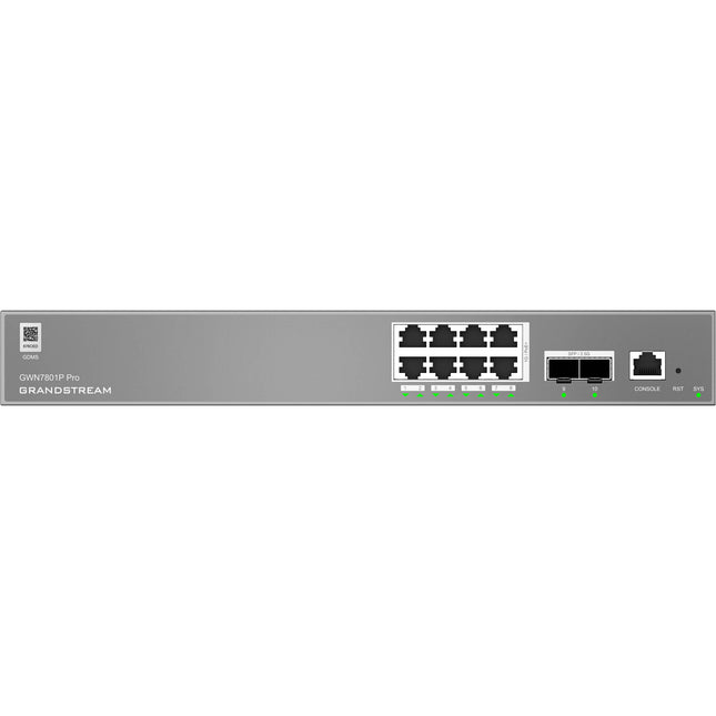 Grandstream GWN7801P Pro Switch Gestionado 8 Puertos Gigabit PoE+ 120W
