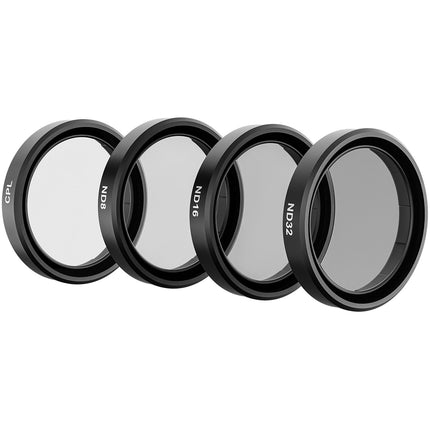 TELESIN Kit de 4 Filtros ND8 ND16 ND32 y Polarizador para DJI Osmo Action 6