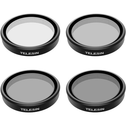 TELESIN Kit de 4 Filtros ND8 ND16 ND32 y Polarizador para DJI Osmo Action 6