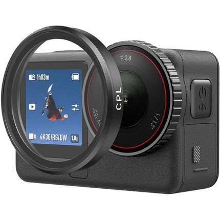 TELESIN Kit de 4 Filtros ND8 ND16 ND32 y Polarizador para DJI Osmo Action 6