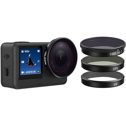 TELESIN Filtros CPL VND UV para DJI Osmo Action 6 ND2-32 Multicapa
