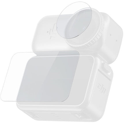TELESIN Kit Protectores Pantalla y Lente para Cámara DJI Osmo Nano Vidrio Templado TPU