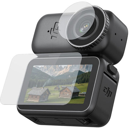 TELESIN Kit Protectores Pantalla y Lente para Cámara DJI Osmo Nano Vidrio Templado TPU