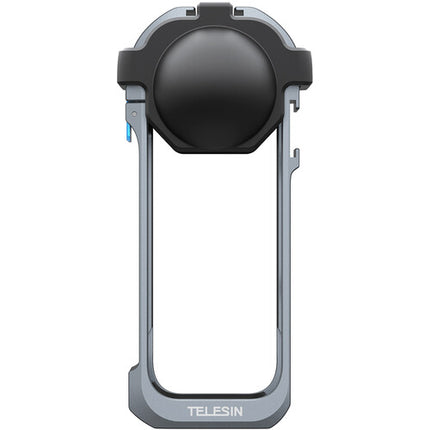 TELESIN Frame Metal Cage para Insta360 X5 con Montura 1/4" y Zapata fría