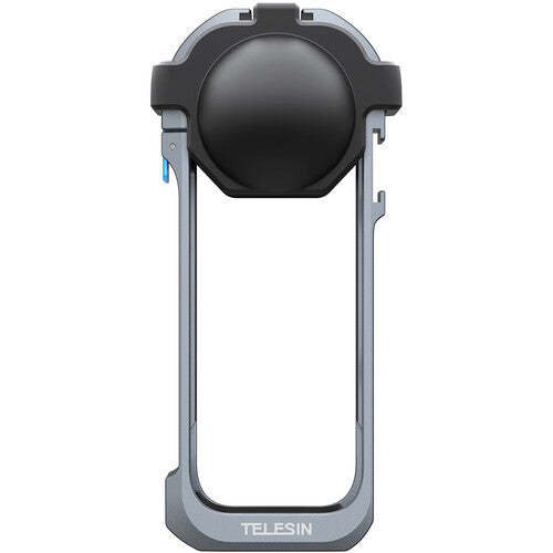 TELESIN Frame Metal Cage para Insta360 X5 con Montura 1/4" y Zapata fría
