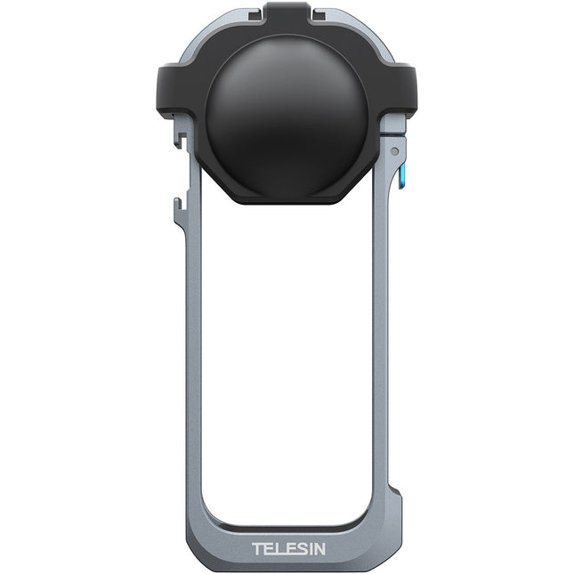 TELESIN Frame Metal Cage para Insta360 X5 con Montura 1/4" y Zapata fría