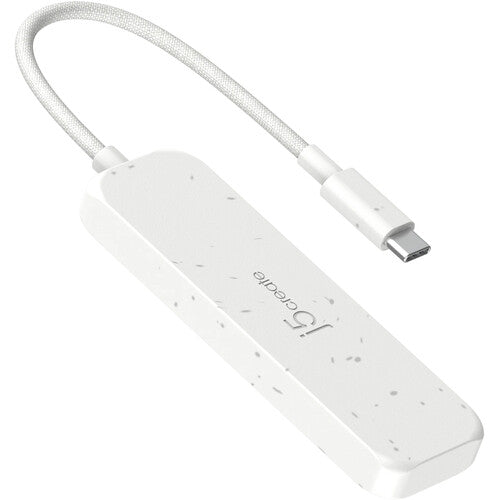 j5create Eco-Friendly Hub USB-C a 4 Puertos USB-C y USB-A 3.2 Gen 2 Blanco