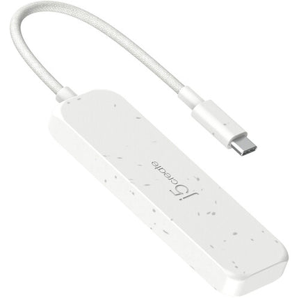 j5create Hub USB-C ecológico 4 puertos USB-C 3.2 Gen 2 blanco