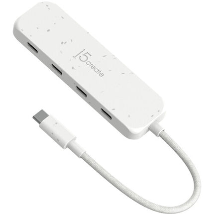 j5create Hub USB-C ecológico 4 puertos USB-C 3.2 Gen 2 blanco