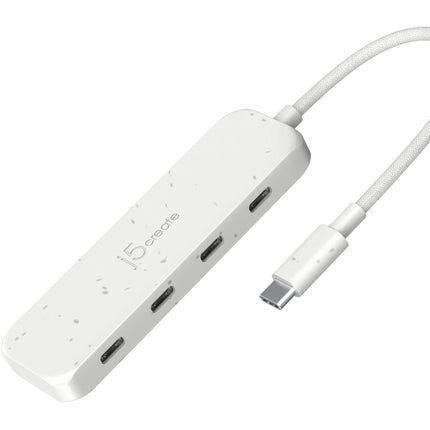 j5create Hub USB-C ecológico 4 puertos USB-C 3.2 Gen 2 blanco