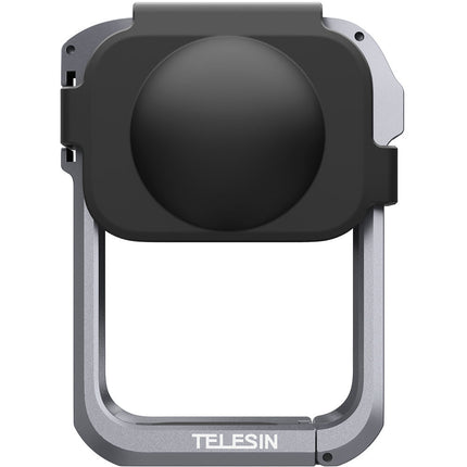 TELESIN Jaula de Metal con Tapa de Lente para DJI Osmo 360 aluminio ligero y montaje Cold Shoe