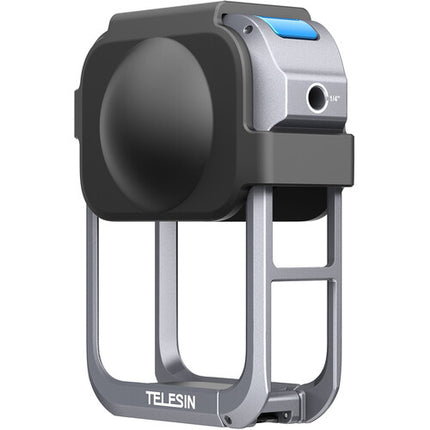 TELESIN Jaula de Metal con Tapa de Lente para DJI Osmo 360 aluminio ligero y montaje Cold Shoe