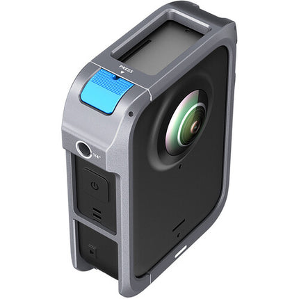 TELESIN Jaula de Metal con Tapa de Lente para DJI Osmo 360 aluminio ligero y montaje Cold Shoe
