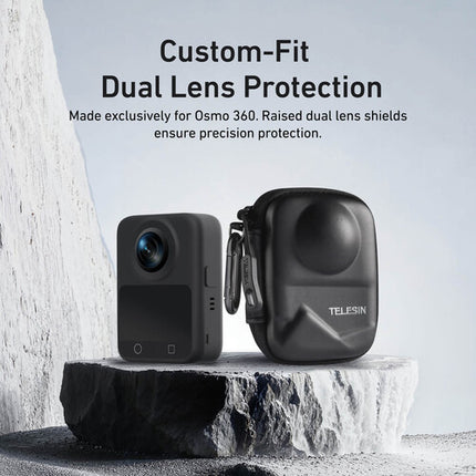 TELESIN Bolsa Protectora para DJI Osmo 360 Resistente a Salpicaduras y con Gancho