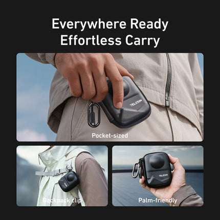 TELESIN Bolsa Protectora para DJI Osmo 360 Resistente a Salpicaduras y con Gancho