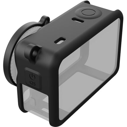 TELESIN Funda de Silicona con Tapa de Lente para DJI Osmo Action 6 Anticaídas y Antirayaduras con Cordón de Seguridad