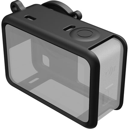 TELESIN Funda de Silicona con Tapa de Lente para DJI Osmo Action 6 Anticaídas y Antirayaduras con Cordón de Seguridad