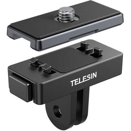 TELESIN Set de Montura Magnética Rápida con Base y Placa 1/4"-20 para Insta360