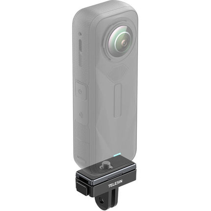 TELESIN Set de Montura Magnética Rápida con Base y Placa 1/4"-20 para Insta360