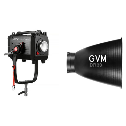 GVM 1200B-AIO Lámpara LED Bi-Color 2700-6800K 55 146 Lux 30° Reflector