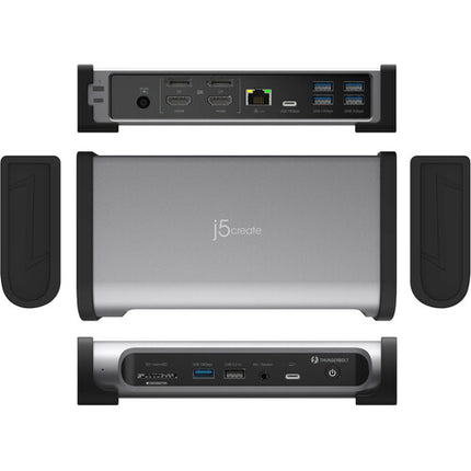 j5create Thunderbolt 4 Quad-Display Docking Station con 98W 8K y 135W AC Adapter