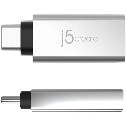 j5create Adaptador USB-C 3.1 Gen 1 Macho a USB-A Hembra 5 Gb/s Aluminio