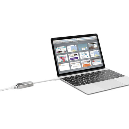 j5create Adaptador USB-C a Ethernet RJ45 Gigabit Aluminio 1 Gb/s