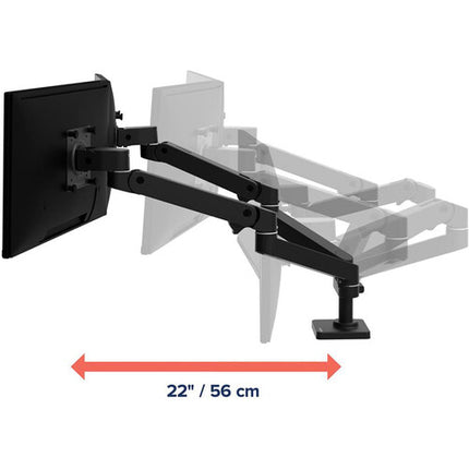 Ergotron LX Pro Soporte de Escritorio para dos Monitores hasta 27 pulgadas Negro