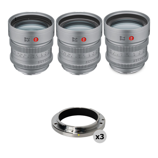 Leitz Cine HEKTOR T2.1 Juego de 3 lentes Full-Frame 25 50 73mm para Sony E Nikon Z