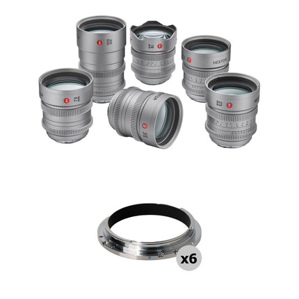 Leitz Cine HEKTOR T2.1 Juego de 6 lentes cine 18-100mm montaje Sony E Canon RF