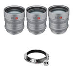 Leitz Cine HEKTOR T2.1 3-Lens Set Lentes 25/50/73mm Efecto Petzval Suave