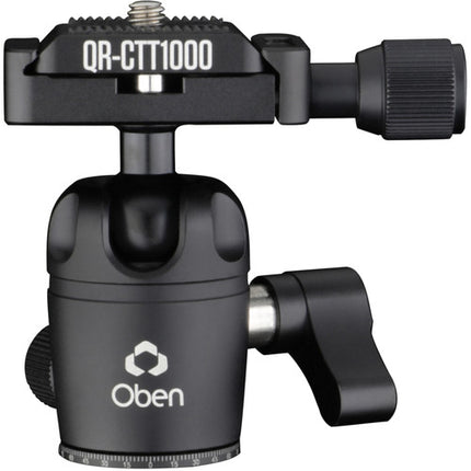 Oben MBH-11 Mini Cabezal de Bola Dual Acción Capacidad 11 lb Altura 2.9" con Placa de Liberación Rápida estilo Arca