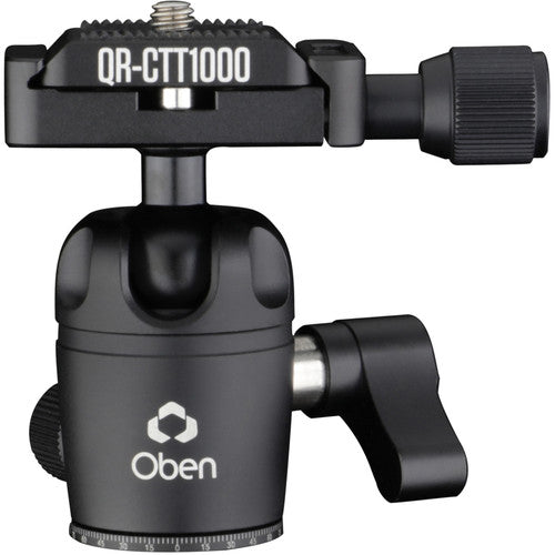 Oben MBH-11 Mini Cabezal de Bola Dual Acción Capacidad 11 lb Altura 2.9" con Placa de Liberación Rápida estilo Arca