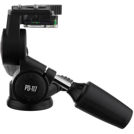 Oben PD-117 Cabezal 3-Vías para cámara Capacidad 8 kg Panning 360°