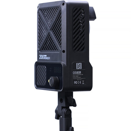 COLBOR Wonder W200 Luz LED Bicolor Monolight 6440 Lux 2500-7000K con Protector COB
