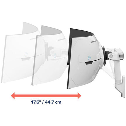 Ergotron HX Brazo de Pared para Monitor Curvo Profundidad 9.1-13.8" Blanco