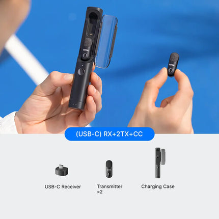 BOYA Magic Sistema de Micrófono Inalámbrico Transformable con Audio 48kHz 24-Bit y 6 Horas de Batería