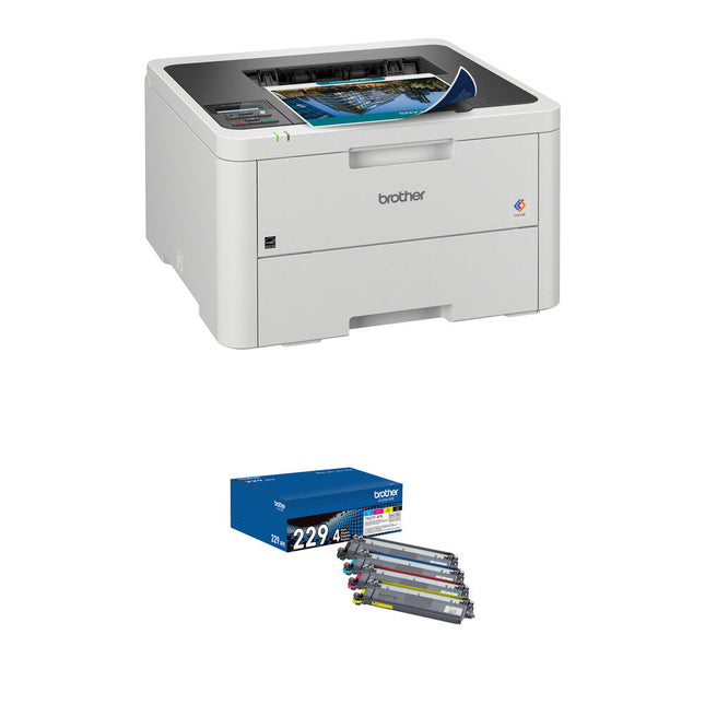 Brother Wireless HL-L3220CDW Impresora color 19 ppm 2400x600 dpi con toner estándar 4-pack