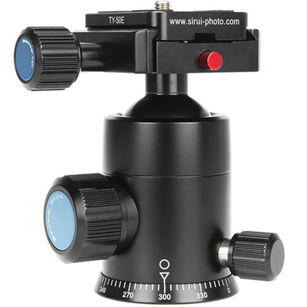 Sirui E-20 Cabezal esférico con placa TY-50E capacidad 12 kg altura 10 cm