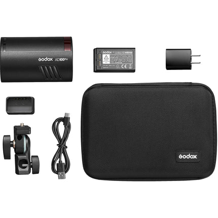 Godox AD100pro Flash de Bolsillo 100Ws Batería Recargable Negro
