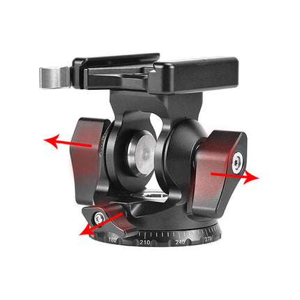 Sunwayfoto DT-03 Cabezal Tilt con Capacidad 33 lb Altura 3.3" y Abrazadera Arca-Type
