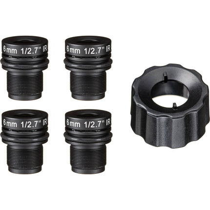 Axis Communications lente fijo 6mm para sensores F1005-E y FA1105 4 unidades
