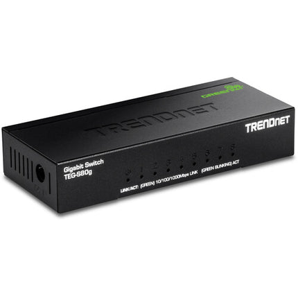 TRENDnet 8 Puertos Gigabit Switch Con Diseño Ahorro Energía