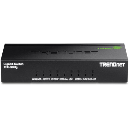 TRENDnet 8 Puertos Gigabit Switch Con Diseño Ahorro Energía