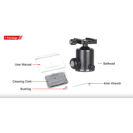 Sunwayfoto FB-52MAC-14 Rótula con Capacidad 20 kg Altura 11 cm y Acople Rápido
