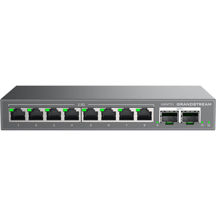 Grandstream GWN7721 Switch de Red Gestionado 8 Puertos 2.5G 10G SFP+ 80 Gb/s