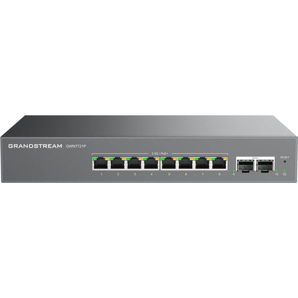 Grandstream GWN7721P Switch de Red Gestionado 8 Puertos 2.5G PoE+ 130W Rackmount
