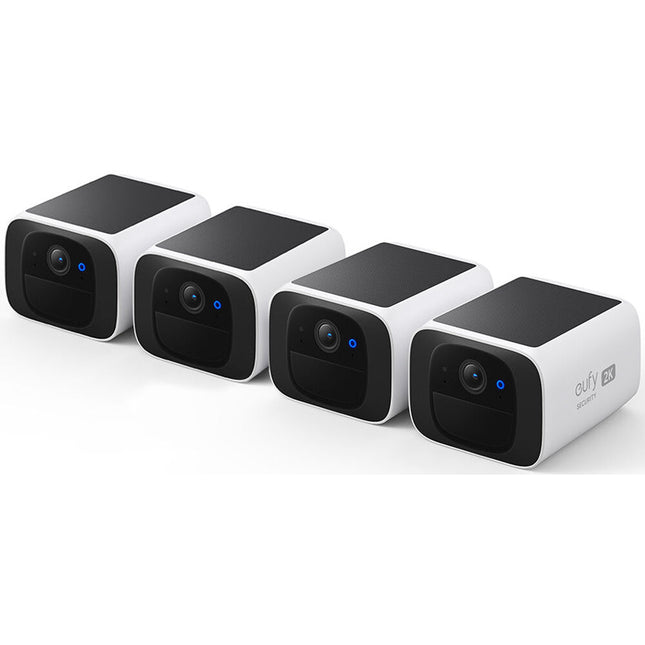 eufy Security SoloCam S220 Cámara Solar 2K 135° Visión Nocturna 8GB 4-Pack