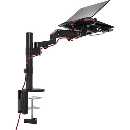 CTA Digital Soporte de Escritorio Articulado para Portátiles 7-15 Pulgadas con Ventilador USB Integrado