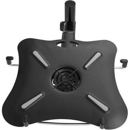 CTA Digital Soporte de Escritorio Articulado para Portátiles 7-15 Pulgadas con Ventilador USB Integrado